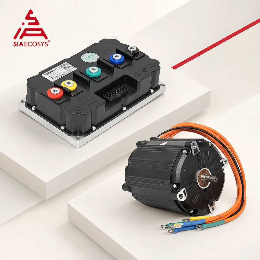 QSMOTOR QSD180D-90H 20kW 72V Liquid-Cooled Hairpin PMSM Motor Kit with FarDriver ND721800B 1800A Controller