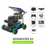 ROSMASTER X3 ROS2 Robot Mecanum Wheel Aluminum Alloy Frame Autopilot Lidar Mapping for Jetson NANO Orin NX Orin NANO RaspberryPi