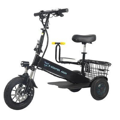 36V 500W 35km/h Lithium Battery Electric Bicycle Tricycle Foldable Bicycle Parent-child Good Father Good Mother Electric Bicycle