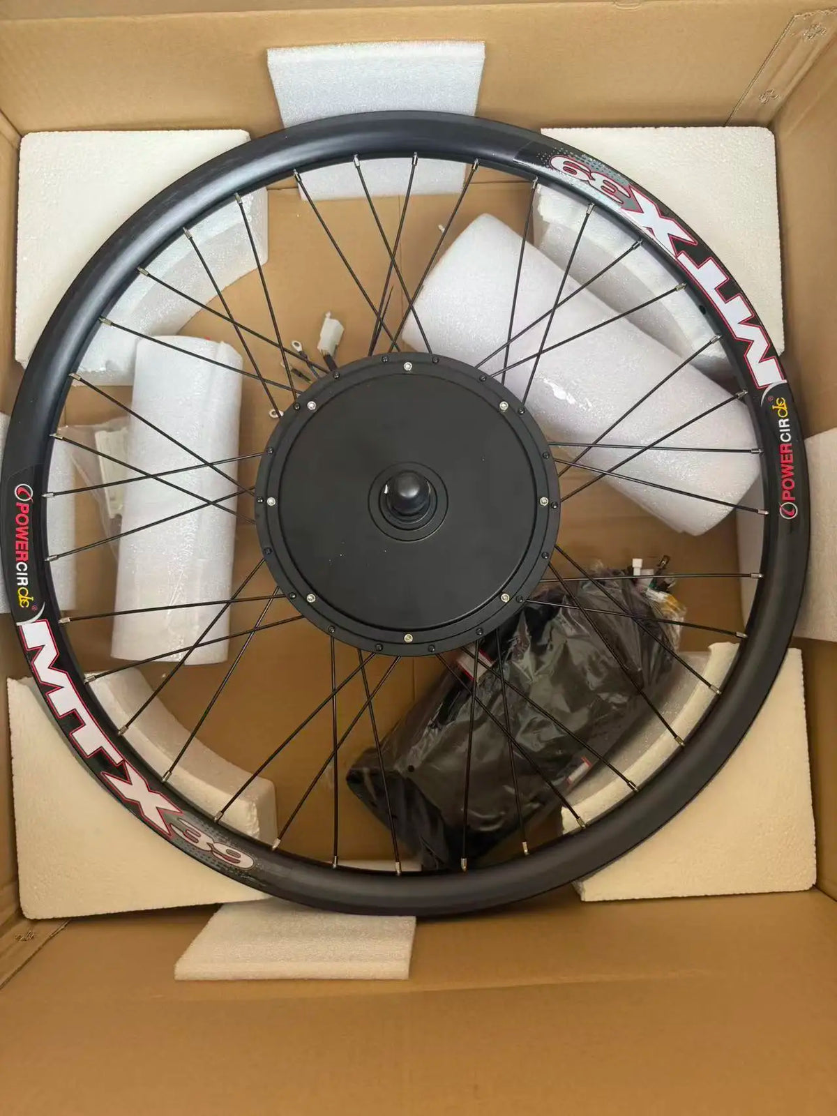 48V/52V 2000W Electric Bike Conversion Kit - Brushless Gearless Hub Motor (Front / Rear) with MTX39 Rim & 40A Controller