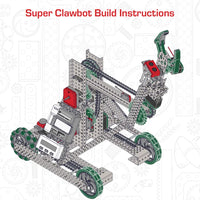 VEX EDR V4 Robotics CORTEX Series Super Clawbot Build Instructions Teaching Classroom & Competition Super Kit 276-3000