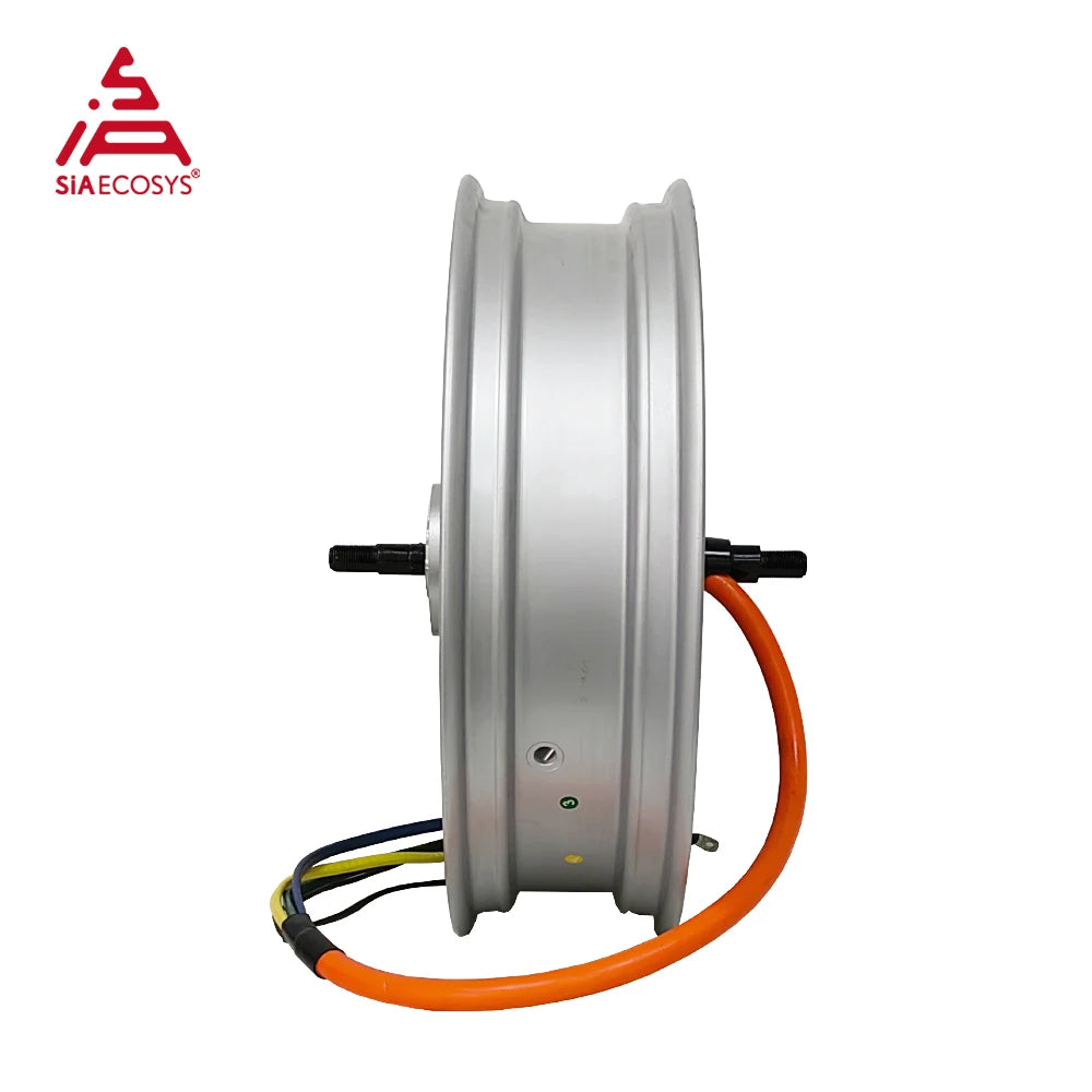 Copy SiAECOSYS 17inch 273 8000W V3 72V Hub Motor Kits with 17x3.0inch Front Wheel and 17*4.5inch Moped Motor 120kph High Speed