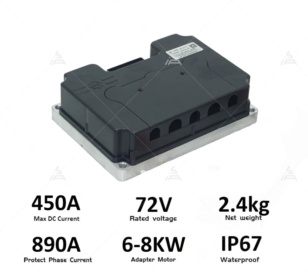 QSMOTOR New QS268 9000W 12*3.0inch V5 72V 130kph Hot Sale BLDC Hub Motor with ND72890 Controller for Electric Motorcycle