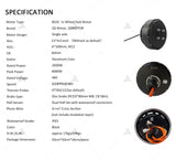 Sales Clearance！QS Motor Electric Tricycle 260 2000W V1 Single Shaft Hub Motor Conversion Kits