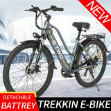 2023 NEW GTWO G10 26 Inch Electric City BIke 48V9.6Ah Removeable Battery 350W 500W Brushless Motor 7S Shifter Dis Brake