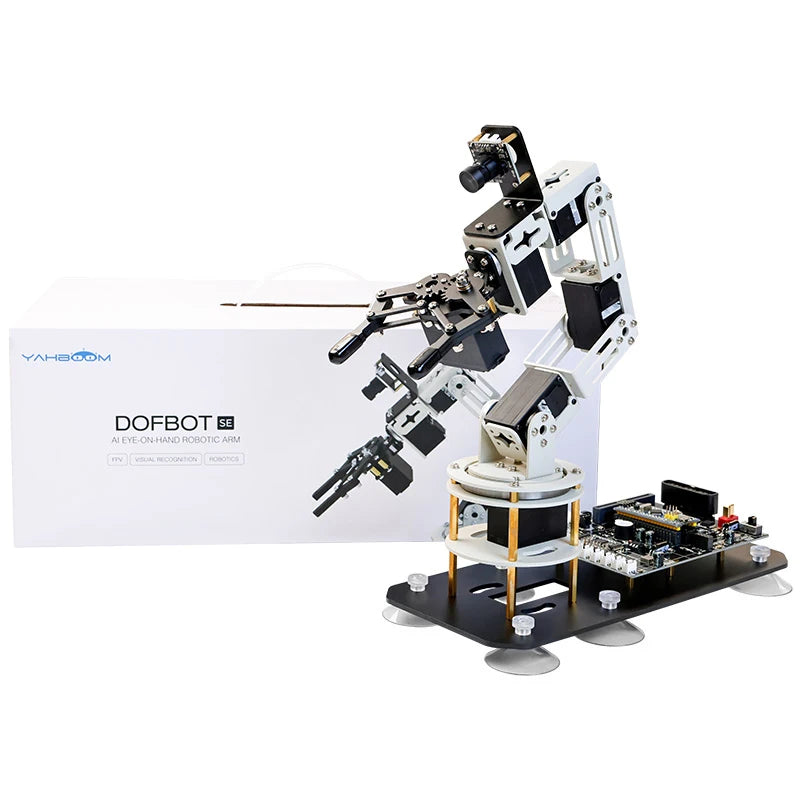 DOFBOT SE 6DOF Robotic Arm with a 3MP Camera Cost-effective AI  Robotics Learning  Kit Based On A Virtual Machine system and ROS