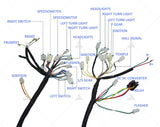 QS 10inch Rim 1000W Mid Drive Motor Assembly Kits with EM50SP Controller 72V 55KPH for Electric Scooter