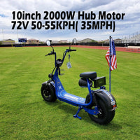 US Warehouse! QS Motor 10x7.5inch 212 2000W Hub moto BLDC Brushless Electric Car Hub Motor