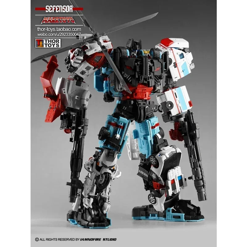 Transformation YES-MODEL YM11 Chromedome YM12 Hardhead Defensor 5 In 1 ...