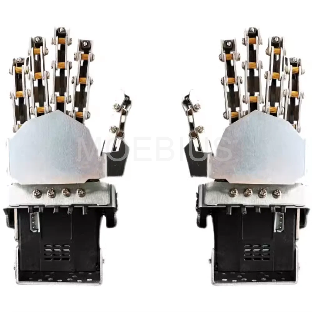 Assembled Metal Biomimetic Mechanical Palm With Servo, Five Finger Robot, Robotic Arm, Gripper, Maker Education Diy