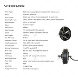 QSMOTOR 273 8000W V3 72V 120kph High Speed E-Motorcycle Spoke Hub Motor with EM200-2 Controller Conversion Kit