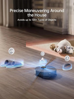X40 Ultra Robotic Vacuum with Removable & Liftable Mop, 12,000Pa Suction, Side Brush Extensive Cleaning, 158°F Mop & Wash
