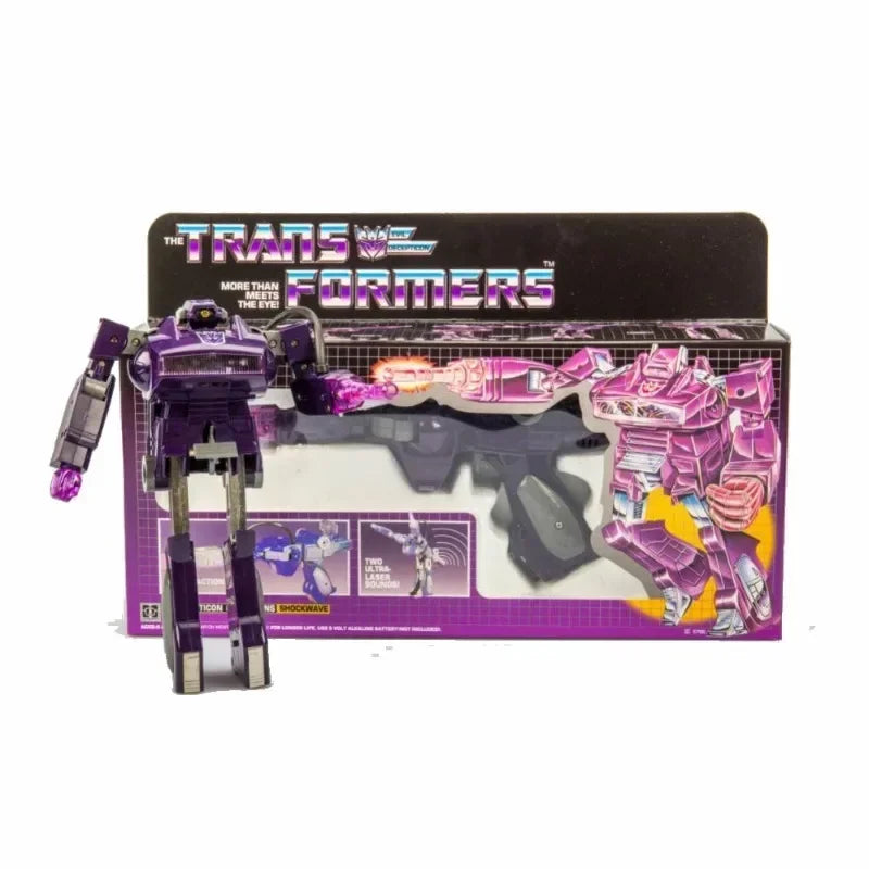 In Stock Transformers Toy Series Robot KO Version G1 Shockwave Glowing Sound Boy Hobby Collection Holiday Gift Action Figure