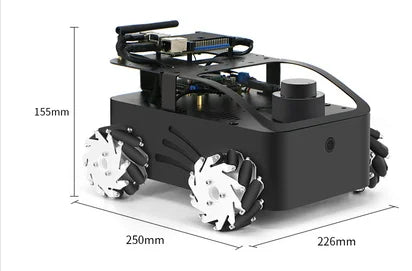 2023 Cheapest ROS Robot LubanCat Rk3566 with Mecanum Wheel Car Lidar Map Building Navigation Compatible With Raspberry Pi