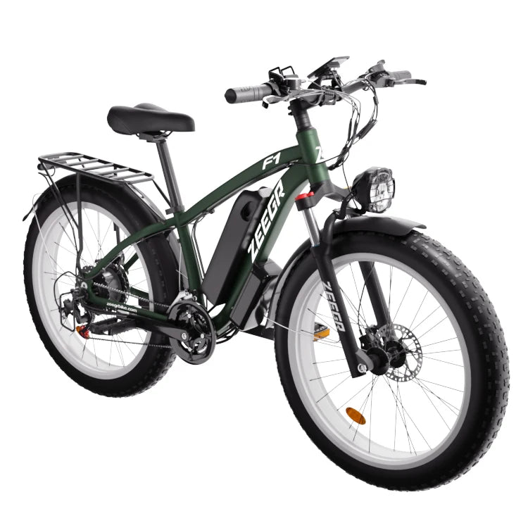 Zeegr Fl Electric Bike All-TerrainFat Tire E-Bike 26" 1000W 48V 16AH  Fat Tire Ebike Mountain Snow Electric Bicycle