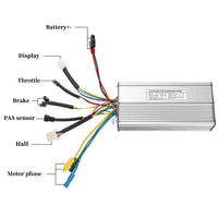 KT Brushless Controller 36V 48V Electric Bike 1000W 3000W Sine Wave Hall Sensor 50A 18 Mosfet E Scooter Controller Accessories