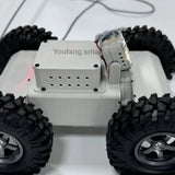 4WD Robotic Car Threading Pipeline Robot Ceiling Hole Reconnaissance Vehicle Video 100m Wired Transmission RC Tank with Handle