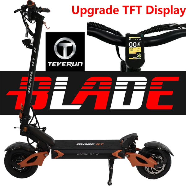 Latest upgrade BLADE GT II 11inch Electric Scooter Dual Motor Peak 5000W 60V 26Ah/30Ah Installed Smart BMS Connect Teverun APP