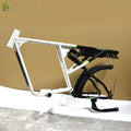 YQEBIKES Full Suspension Soft-tail Electrical Bike Beach Bicycle Frame 20*4.0 Inch Electric Fat City Bike Frame Ebike Frameset