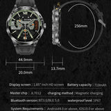 Gaines DA03 Smart Watch Men 1.85 Inch HD Bluetooth Call AI Voice Heart Monitor Sports Fitness Tracker 710mAh Outdoor Smartwatch