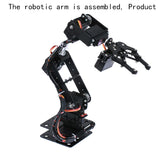 Robotic Arm Kit 6 DOF Programming Robot Arm DIY Kit for Arduino for Raspberry Pi Robot UNO/ESP32 Open Source Code and Tutorial