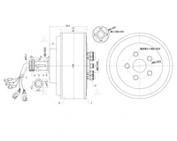 SiAECOSYS QS Electric Car 12000W 273 70H V4 72V-96V 130kph E-Car Hub Motor with ND96850 Controller Conversion Kits