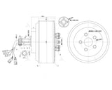 SiAECOSYS QS Electric Car 12000W 273 70H V4 72V-96V 130kph E-Car Hub Motor with ND96850 Controller Conversion Kits