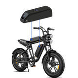 EMOKO C91 Upgraded Lithium-ion Battery Pack 48V 15Ah 17.5Ah 840Wh Removable Akku for 500W 750W ENGWE M20 Long Range E-bike