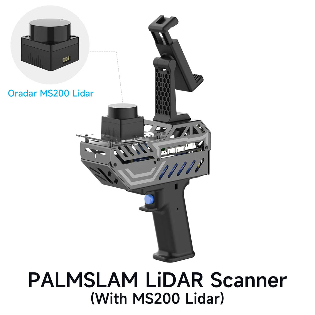 Yahboom PALMSLAM Handheld LiDAR Scanner Kit with Holder Support MicroROS Wireless Communication APP Mapping for Robot Project