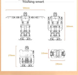 16 Dof Humanoid Robot with Servo and MP3 Dance Robot Singing Dancing Walking RoboSoul Educational Programmable Bionic Robot Kit