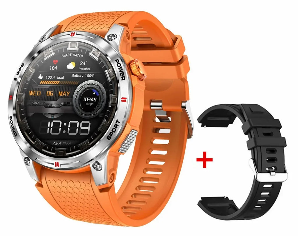 Gaines NX18 Pro Smart Watch Amoled Screen Men Outdoor GPS Sports Tracke Compass Bluetooth Call 400mAh Long Standby Smartwatch