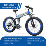 Powerful SMLRO S11 1000W Folding Ebike Convenient and Durable Aluminum Alloy Fat Electric Bicycle for Men and Women