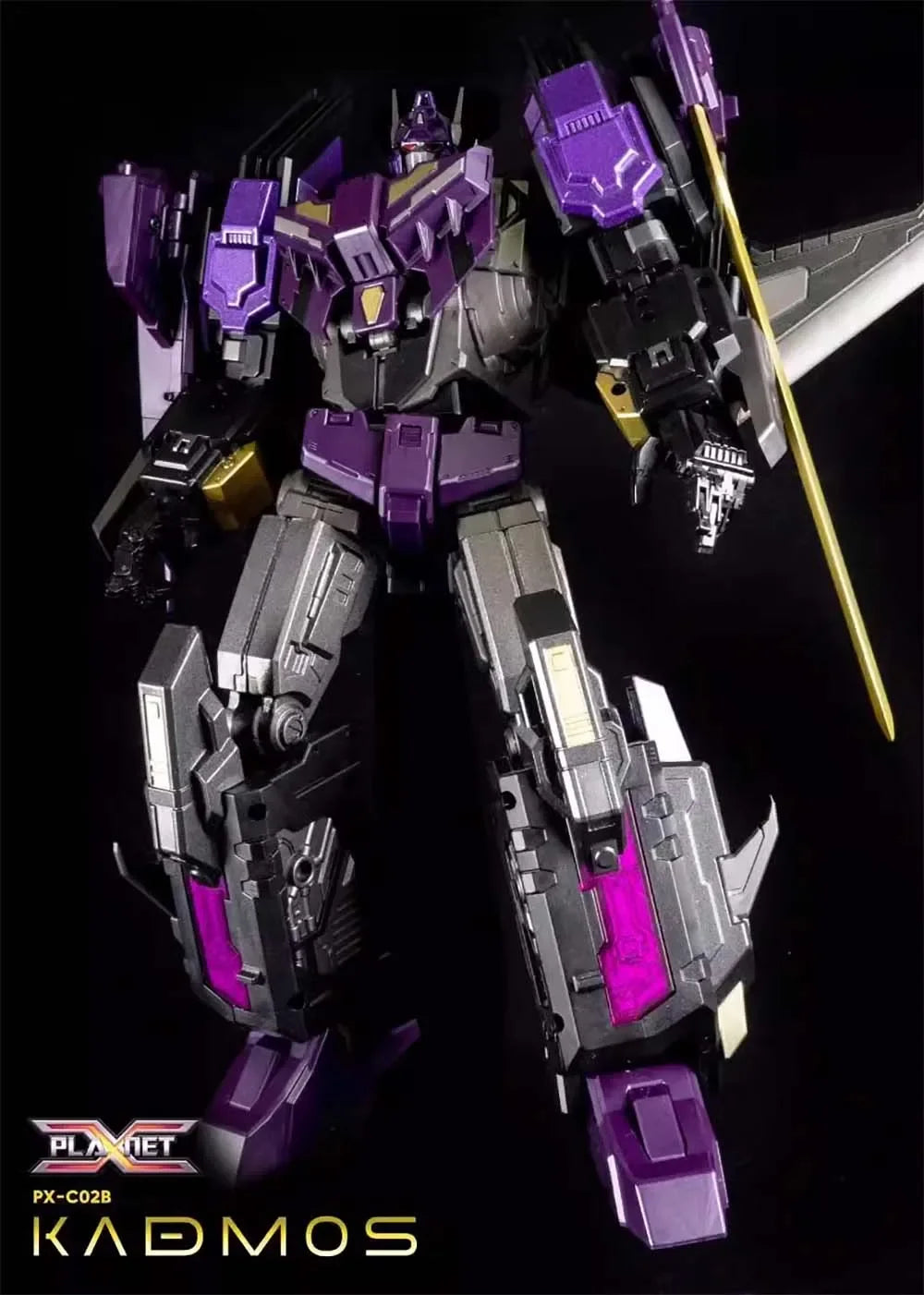 New Transform Robot Toy Planet X PX-C02B Kadmos Star Saber Dark version Action figure toy in stock
