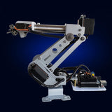 6 Dof Stainless Steel Robotic Arm Mechanical Robot Remote Control Claw With Servo MG90 for Children's Toy RC Robot Arm DIY Kit