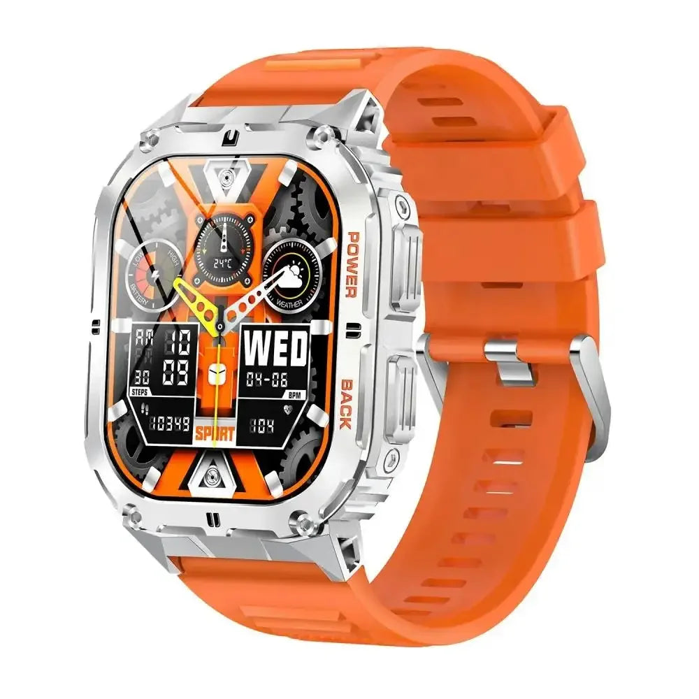 Gaines Smart Watch K61 Pro Men Bluetooth Call 1.96inch AMOLED Screen Compass AI Voice Health Monitor Sport Fitness Tracker Smart