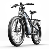 Powerful 26" Fat Tire Electric Mountain Bike with Full Suspension System Shengmilo MX05 E-MTB Electric Bike 85NM 50Km moped  Hybrid Bicycle