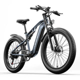 Powerful 26" Fat Tire Electric Mountain Bike with Full Suspension System Shengmilo MX05 E-MTB Electric Bike 85NM 50Km moped  Hybrid Bicycle