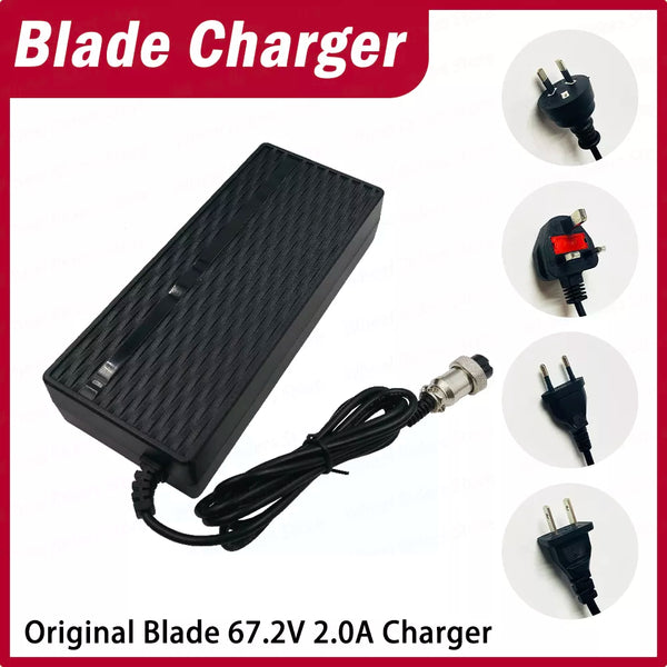 Blade GT Original 60V Charger 67.2V 2.0A Charge Spare Parts Accessories Scooter Skateboard