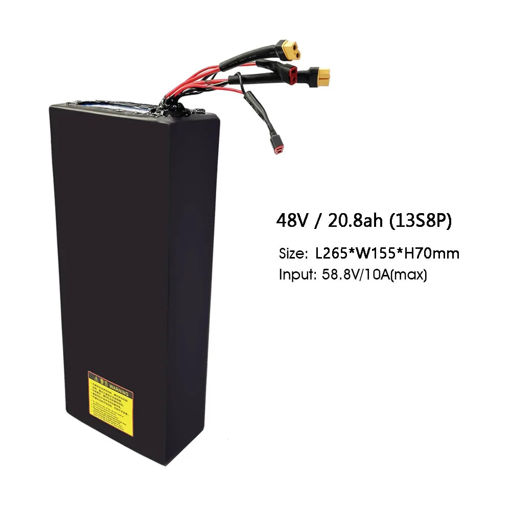 48V 20.8Ah / 25.6Ah (LG Cells) Lithium-Ion Electric Scooter Battery Pack (with Smart BMS)