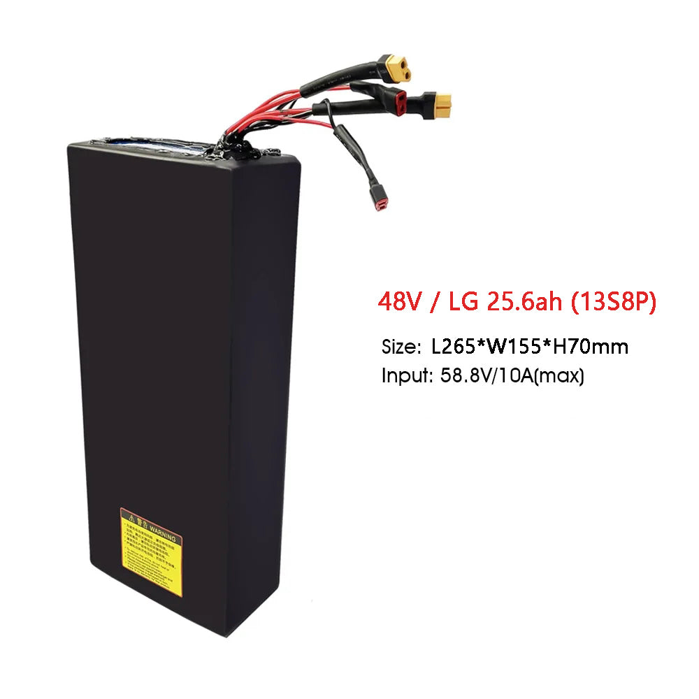 48V 20.8Ah / 25.6Ah (LG Cells) Lithium-Ion Electric Scooter Battery Pack (with Smart BMS)