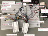 YunLi 60V 45A Controller for H10-2 Dual motors 3200w 5600w 6000w electric scooter Accelerator LH-100 Display
