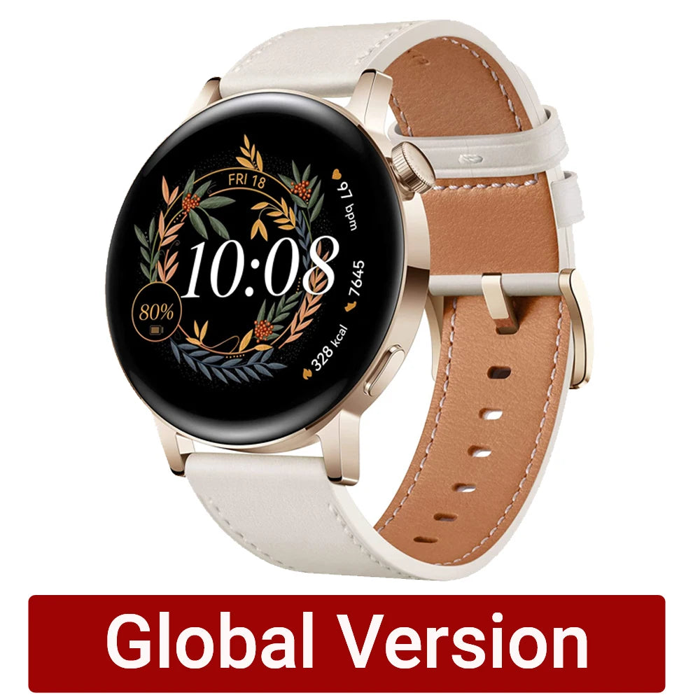 HUAWEI WATCH GT 3 Smartwatch | 2 weeks battery life | all-day SpO2 monitoring | Personal AI Running Coach | accurate heart