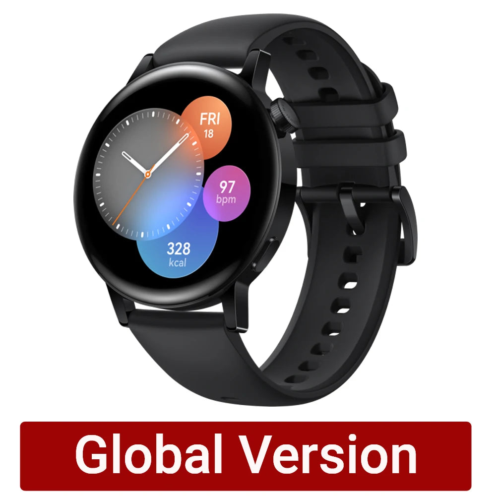 HUAWEI WATCH GT 3 Smartwatch | 2 weeks battery life | all-day SpO2 monitoring | Personal AI Running Coach | accurate heart