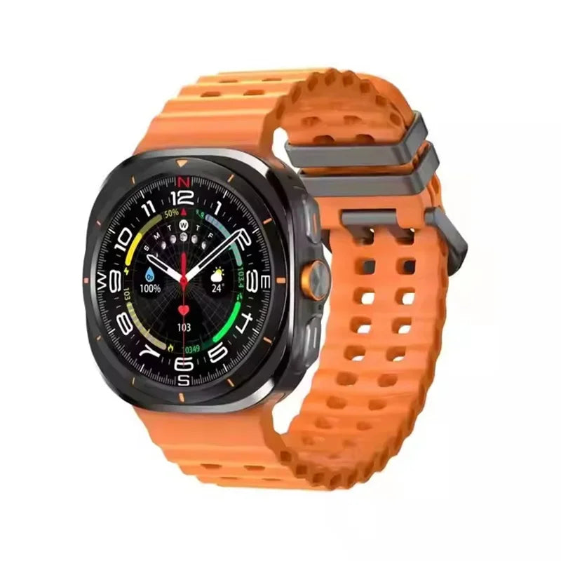 Gaines W7 AMOLED Smart Watch Ultra 7 Ai Dail 3D Menu SOS Compass Men Women Bluetooth Call Wireless Charging Sport Smartwatch