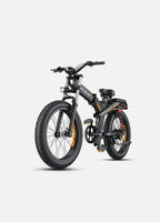 ENGWE X26 folding Motorcycle 48V28Ah 1000W 26inch fat tires hydraulic oil electric mountain bicycle Triple Suspension Foldable E-bike