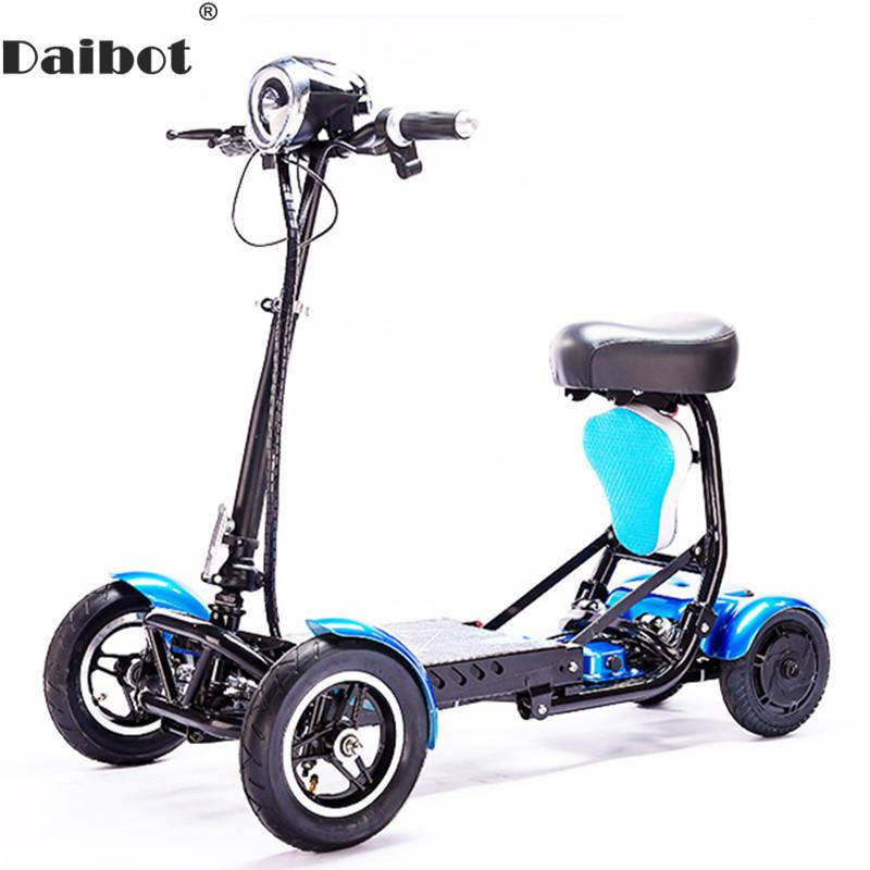 Daibot Four Wheel Electric Skateboard Portable Electric Scooters 10 Inch 36V Foldable Electric Scooter For Disabled/Elderly