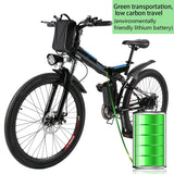 Ancheer 26inch 36V Foldable Electric Power Mountain Bicycle with Lithium-Ion Battery