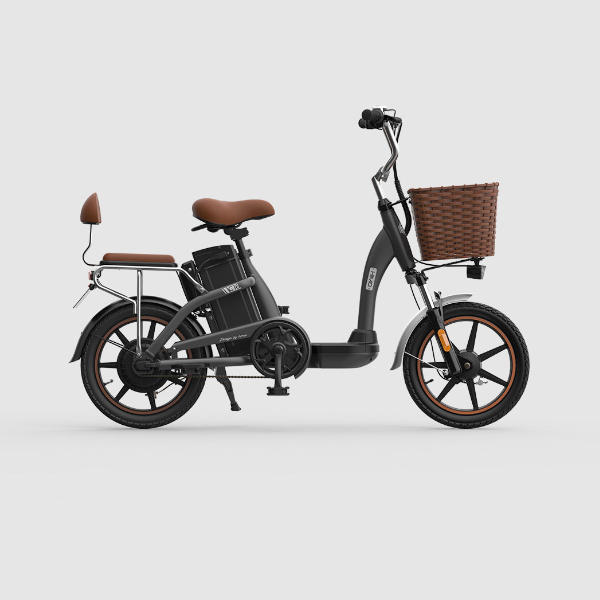 HIMO C16 12Ah 48V 250W 16 Inches Electric Bike From Xiaomi Youpin 25km/h 55km Mileage Electric Bicycle Max Load 100kg - Khaki