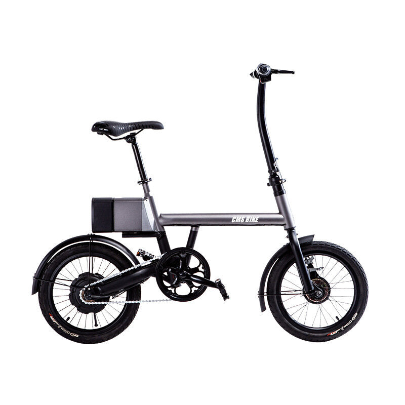 CMSBIKE CMS-TDR02Z 250W Folding Electric Bicycle 16 Inches 3 Modes  25km/h Top Speed 55km Mileage Range LED Screen E-bike - Grey