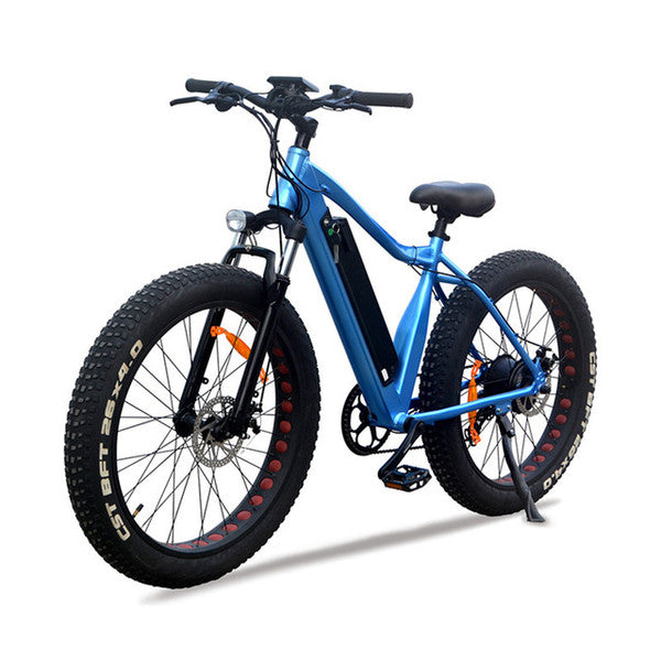VTUVIA 26 * 4.0'' Fat tire Mountain Electric bicycle 36V Li-ion battery 350W Brushless Motor E Bike 50km Long Distance Ebike